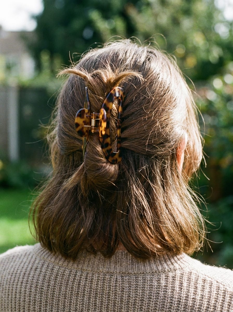 Claw Clip French Twist - Hochsteckfrisur für mittellange Haare